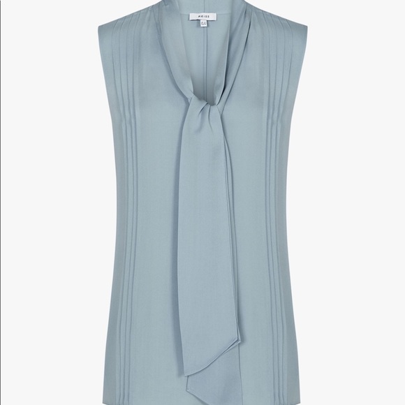 NWOT Reiss Sleeveless Pintuck Top - Picture 4 of 9